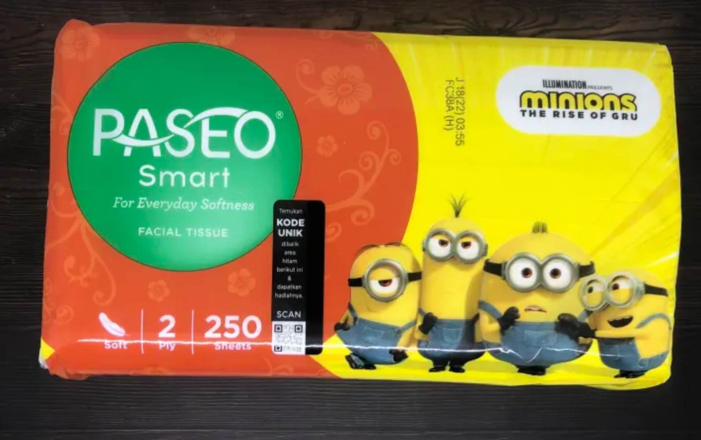 perlengkapan_camping_tisu_paseo_minion